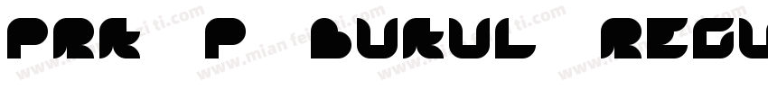 PRK P Bukul Regular字体转换